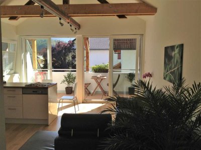 Außergewöhnliche, helle 2 ZKB mit EBK, Klimaanlage, Balkon und schöner Aussicht