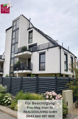 Erstbezug | Exklusive 4-Zimmer Dachterrassenwohnung 128 m² mit Lift direkt in die Wohnung | Nähe Lobau &amp; Mühlwasser | 1220 Wien!