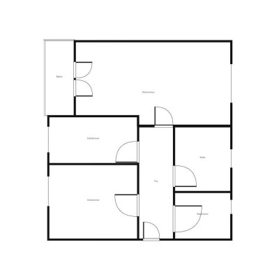 Günstige 3-Zimmer-Wohnung für Singles, Paare oder kleine Familien