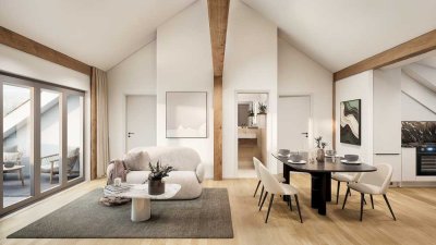 Leben in großzügiger Dachgeschosswohnung mit Blick auf den Circus von Putbus