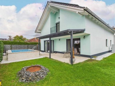 Nachhaltig & stilvoll wohnen – Familienidylle mit Pool und Garten in Brunnthal-Waldbrunn
