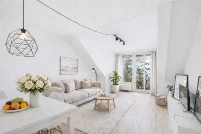 SITULI: Frei: Schöne Dachgeschosswohnung mit Panorama-Balkon