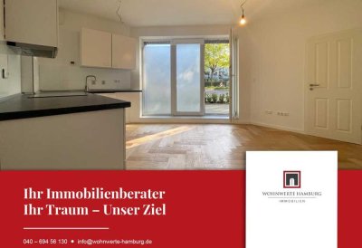 WOHNWERTE HAMBURG - Sanierte 2-Zimmer Wohnung mit eigener Terrasse!