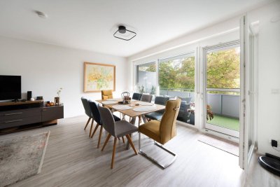 ** Barrierefreie, 3 Zimmerwohnung mit Grünblick, Loggia und Garagenplatz **