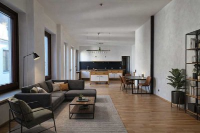 Schöne, helle 4-Zimmer-Maisonette-Wohnung mit Küche in der Innenstadt