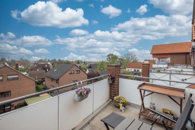 3-Zimmer Maisonette-Wohnung mit Südwest-Balkon im DG - Weitblick zentral Neu Wulmsdorf