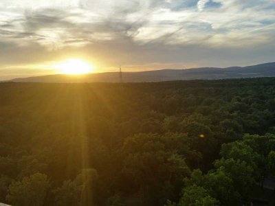Helle, gepflegte 2 Zimmer - Wohnung mit herrlichem Blick und TG-Stellplatz und Einbauküche