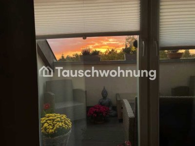 Tauschwohnung: Dachgeschoss mit kleiner Terrasse und  viel Sonne
