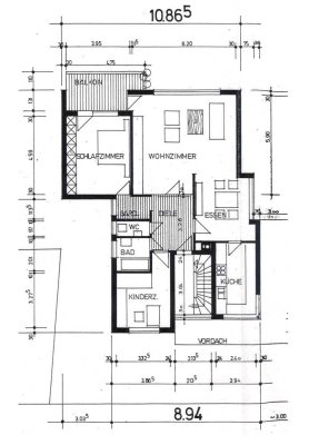 Attraktive 3,5-Zimmer-Wohnung mit Balkon und Einbauküche in Leonberg
