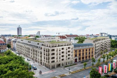 Neubau! Stilvolle 2-Zimmer-Penthousewohnung mit Terrasse & Einbauküche im Zentrum-Ost