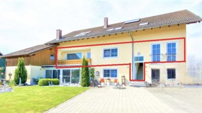 Geräumige Sanierte 4,5 Zimmer Wohnung mit eigenem Garten, Terrasse und Balkon.