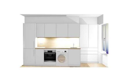 Modernisierte kleine Altbauwohnung im Seitenflügel 4.OG
