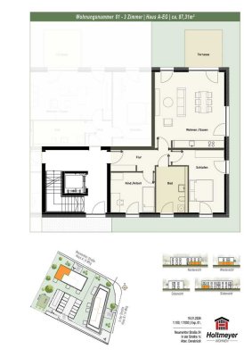 Neubau-Erstbezug! Barrierefreie 3-Zimmer-Wohnung mit Terrasse und Aufzug – Osnabrück