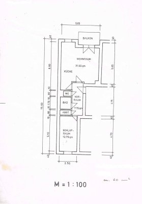 Günstige 2-Zimmerwohnung mit Balkon in 1050 Wien