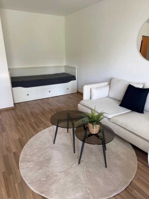 Voll möblierte 1-Zi-Whg (40m²) mit Südbalkon – zentral & bahnhofsnah in Landshut – sofort bezugsfrei