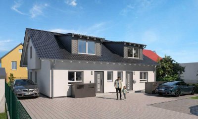 Stilvoll wohnen: Moderne Doppelhaushälfte mit Garten & KfW-Förderung