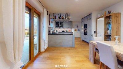 Garten &amp; Terrasse: 4-Zimmer-Wohnung in Aussichtslage - Wenns!