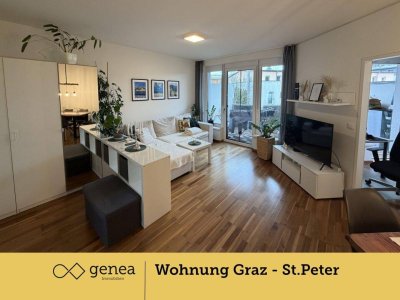 Sehr Gute Lage - Moderne Neubauwohnung mit Balkon &amp; Tiefgarage in Graz St. Peter
