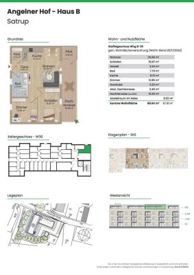 *Moderne 3 Zimmer - Neubauwohnung in Satrup zu vermieten*
