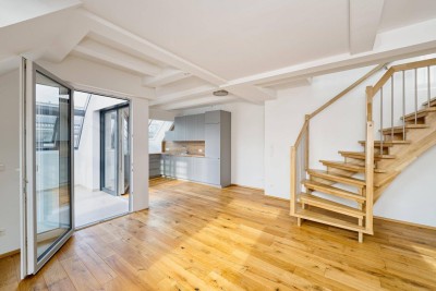 Erstbezug! Hochqualitative Dachgeschosswohnung Nähe Columbusplatz, U1 und Hauptbahnhof