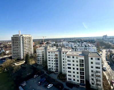Ohne Käuferprovision: 12. Stock - 2-Zimmer-Wohnung mit Weitblick