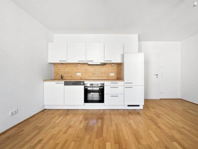 Smarte 1-Zimmer-Wohnung im 5. Obergeschoss in Wien Favoriten | Balkon