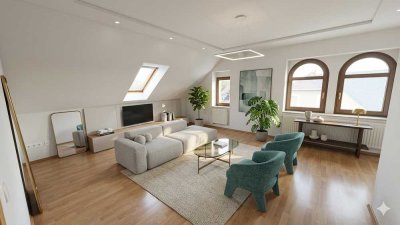 4-Raum-Wohnung im Dachgeschoss mit PKW-Stellplatz in Grüna