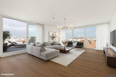 ERSTBEZUG MIT TRAUMBLICK | DG-Maisonette mit ca. 27 m² TERRASSE | TG-Stellplatz optional | Nachhaltiges Wohnbauprojekt