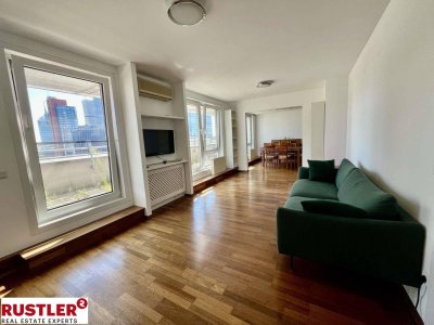Möblierte Terrassenwohnung im 9. Stock des Mischek Towers - zu vermieten