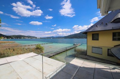 *** 1. Reihe am See *** Traumhafte Seewohnung am Wörther See mit Bootsanlegeplatz!