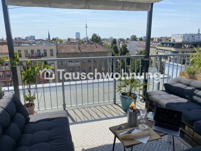 Tauschwohnung: Dachgeschosswohnung mit Dachterrasse in Prenzlauer Berg