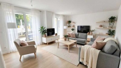 3 Zi.- EG - Whg. mit Terrasse 83m², Gäste WC, Parkplatz auf Wunsch