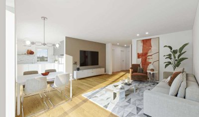3-Zimmer-Neubauwohnung im EG - bequem erreichbar & optimal geschnitten