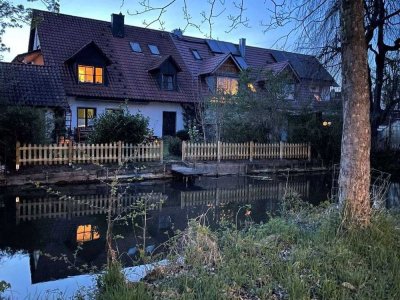 *ruhige Lage!* schöne 3 Zimmerwohnung mit großem Garten am Mühlbach!
