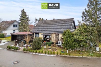 360°I Platz für die ganze Familie: Großes Fertighaus mit Garten und Einliegerbereich in Heroldstatt.