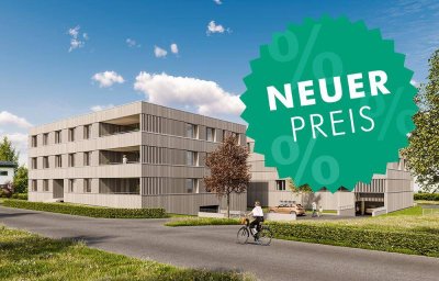 Jetzt mit neuem Preis: 3-Zimmer Terrassenwohnung am Rheindamm (Top B04)