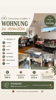 Schöne Wohnung in ruhiger Lage