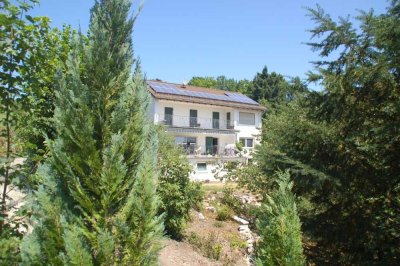 Ein traumhafter Ausblick über das Donautal in Kelheim: großes Wohnhaus, sehr ruhig und schön gelegen