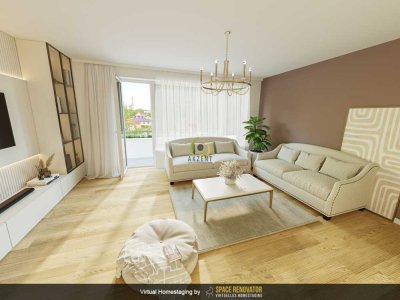 2-Zimmer-Wohnung mit Stellplatz und Balkon - komplett saniert zum Einziehen