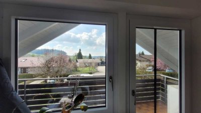 Schöne 2-Raum-DG-Einliegerwohnung mit Balkon und EBK, 52qm