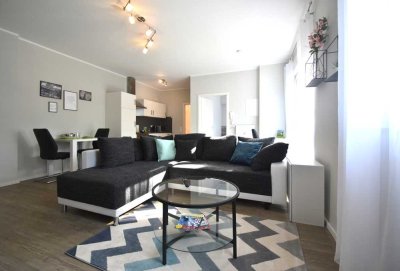 ab 01.02. moderne 2-Zimmer-Wohnung, bequem möbliert & komplett ausgestattet - zentrale Lage