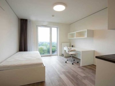Möbliertes 1-Zimmer-Apartment im „Campus Wiesbaden“ – All-Inclusive, top Lage mit REWE