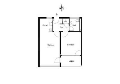 Moderne 2-Zimmer-Wohnung mit Einbauküche und Balkon in Krefeld - Erstbezug nach Komplettsanierung