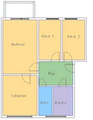 4-Zimmer Wohnung mit Balkon in Hoyerswerda Neustadt