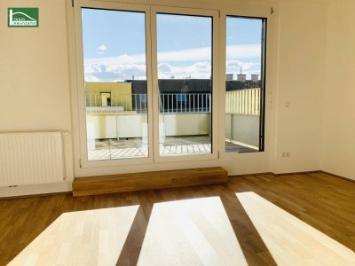 LEO 131 - Tolle 3-Zimmer Wohnung mit 2 großen Terrassen! Nur 4 Bus-Stationem zum Bahnhof Floridsdorf und viel Grün in der Nähe!