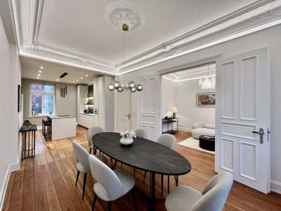 Luxuriös modernisierte 4-Zimmer-Jugendstil-Wohnung mit Wasserblick & zwei Balkonen!