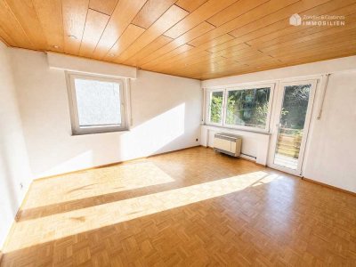 135 m² Maisonette in Halbhöhenlage: 3 Balkone * zwei TL-Bad * sep. WC * 2 Garagen * 2 Stpl.