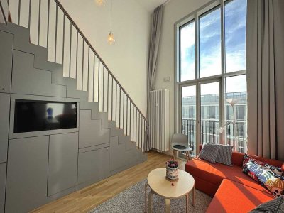 Galerieappartement direkt an der U-Bahn mit Dachterrasse, Fitness-, Lern- und Gemeinschaftsräumen