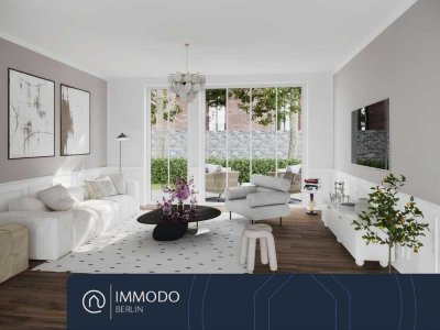 � Moderne 3-Zi.-Neubauwhg. mit Privatgarten, Terrasse & Wohnküche nahe Schloss Charlottenburg