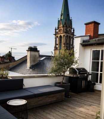 Seltenheit: Penthouse mit großer Dachterrasse am Johannesplatz